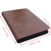 WINTRA 504 Pockets Classical Brown leather Card Binder, Premium 9-Pocket
