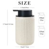 BosilunLife Beige Soap Dispenser Set - 2 Pack 12oz Ceramic