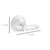 iDesign BPA-Free Plastic Bathroom Suction Toothbrush Holder - 2.75" x