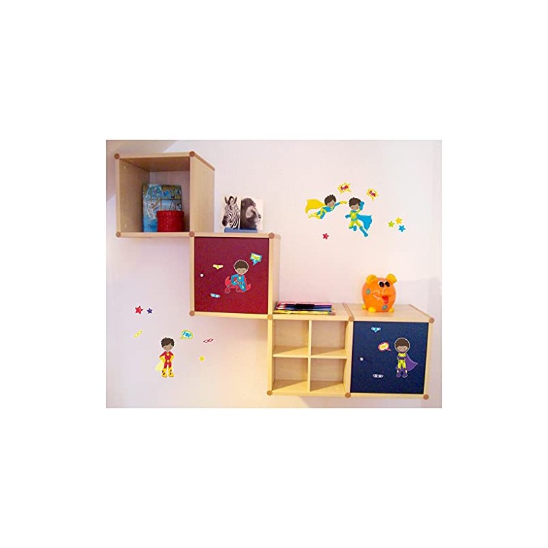 23 Piece Super Heroes Wall Tattoo Set for Child's Bedroom