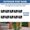 4x4 Post Base 10 PCS Post Bracket Inner Size 3.5"x3.5"