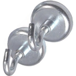 Apex Magnets 2 Neodymium Hook Magnets each holds ** 50 lbs **