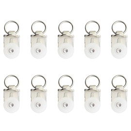 Pro Bamboo Kitchen 10PCS Heavy Duty Curtain Guide Pulley Plastic Alloy Home Curtain Track Silent Slider for Living Room Bedroom Office Curtains