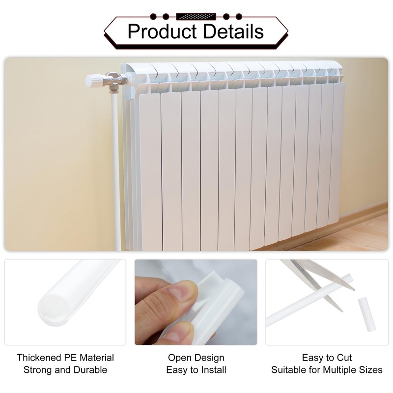 20 PCS Radiator Pipe Covers White Radiator Pipe Covers PVC
