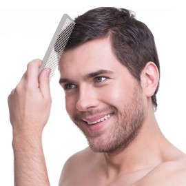 3 Pieces Metal Barber Combs Stainless Steel Hair Comb Fine Cutting Comb Hair Styling Hairdressing Comb Salon Detangler Comb for Women and Men