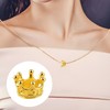 100PCS Small Mini Crowns for Crafts，Gold Crown Beads Elegant