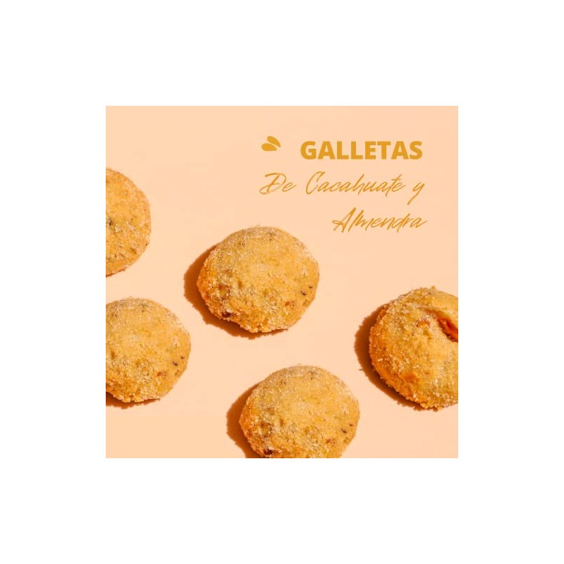 Galletas de Cacahuate con Almendra Gourmet – 100% natural –