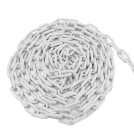 Fumemo Plastic Chain, Plastic Chain, Link, Divider, Entry, Parking Prohibition, Parking Prohibited, Parking Lot, Carport, Garage Guard, Parking Safety, Construction, Exhibition Hall, Crime Prevention, Boundary 32.8 ft (10 m) (White)