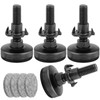GIONAR 4 Pcs Adjustable Furniture Feet, T- Nut Kit 3/8”-16