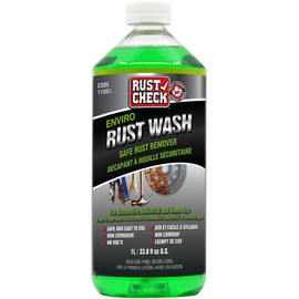 Rust Check Enviro Rust Wash – Heavy Duty Iron Remover for Car Rims & Wheels – Metal Decon for Brake Dust and Oxidation – Safe on Stainless Steel & Motorcycle Use - Liquid - 33.8 FL OZ - Bottle