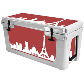 MightySkins (Cooler Not Included) Skin Compatible with RTIC 65 Cooler (2017 Model) - Paris | Protective, Durable, and Unique Vinyl Decal wrap Cover | Easy to Apply | Made in The USA