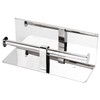 Toilet Paper Holder Dual End Wall Mounted Toilet Roll Holder
