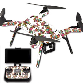 MightySkins Skin Compatible with 3DR Solo Drone Quadcopter wrap Cover Sticker Skins Bouganvilla