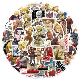 For Vinland Saga Stickers Set of 50 Cute Anime for Vinland Saga Stickers Waterproof Decals Cute Stylish Cartoon DIY Stickers