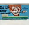 Vtg Py-co-pay Softex Jr Toothbrush 5.5" Learn-to-brush Package Movable READ
