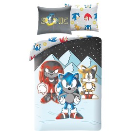 Sonic and Friends Tails Shadow - Duvet Cover 140 x 200 cm with Pillowcase 70 x 90 cm - 100% Polyester Multi-Coloured