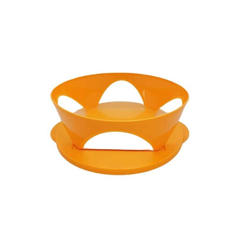 Tupperware Mediterrano C141 Serving Bowl with Window 2.5 L Orange