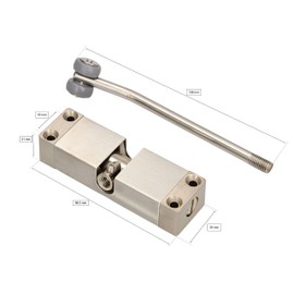 KOTARBAU® Stainless Steel Spring Closer 98 x 30 x 140 mm for Doors and Gates Closer Door Closer Bar Door Closer Automatic Closer Door Spring Garden Door Closer