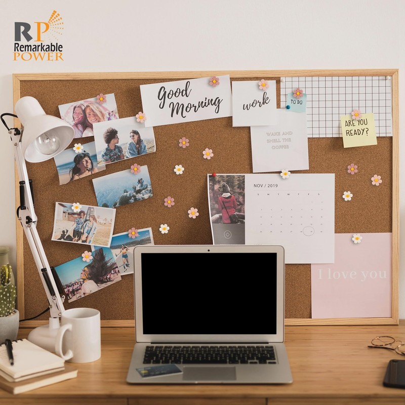 RP Remarkable Power, 30 Pack Flower Push Pins Thumb Tacks