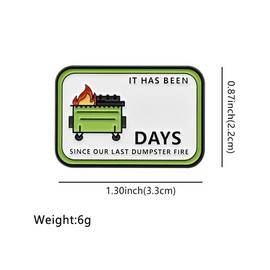 3Pcs Funny Dustbin Cartoon Quotes Brooch Pin – Creative Alphabet Letter Metal Badge, Durable Costume Jewelry for Jackets, Hats & Bags – Unique Novelty Gift for Trash Talk Lovers & Eco-Conscious Friends:_C