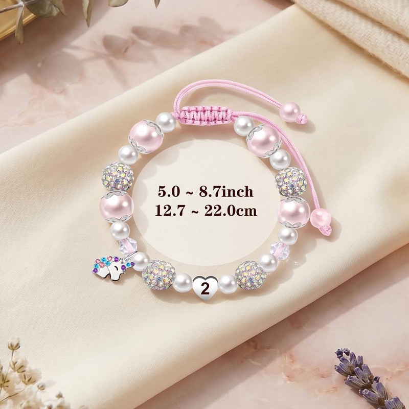 Unicorn Bracelet for Girls 2 Year Old Girl Birthday Gift