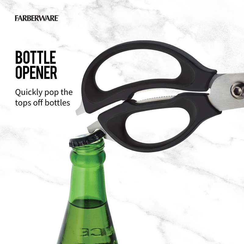 Farberware 4 in 1 Multipurpose Stainless Steel Kitchen Scissors with