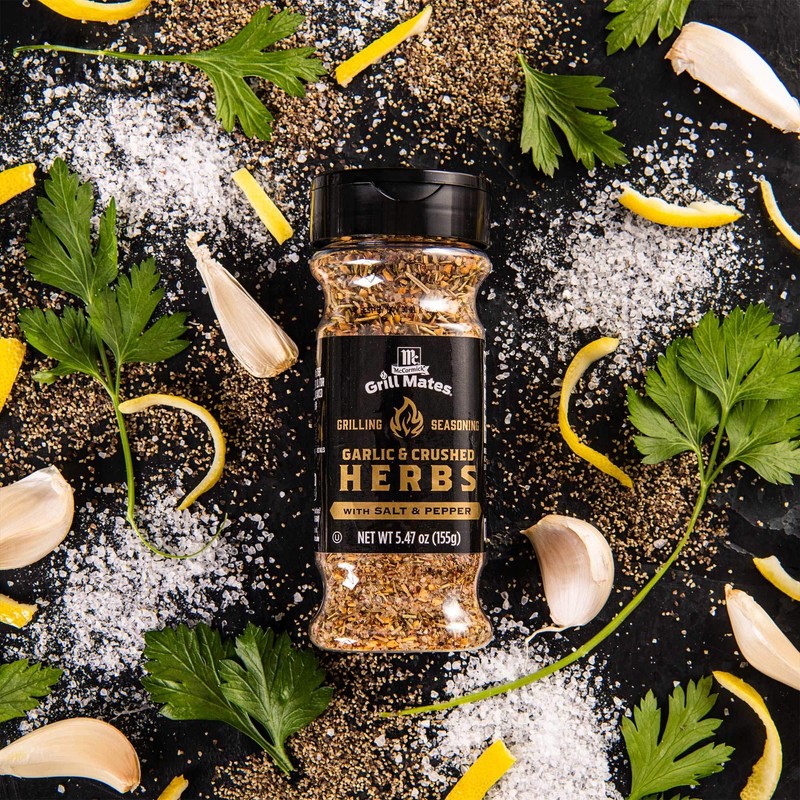 McCormick Grill Mates Garlic & Crushed Herbs Grilling Seasoning, 5.47