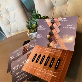 Lancome Teint Idole Ultra Wear Full Coverage Foundation 6-Shade Sample Cards x4