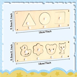 EKKONG Montessori Busy Board Accessories, Busy Board DIY, Wooden Screw Board, Educational Toy Gift for Children, Boys, Girls