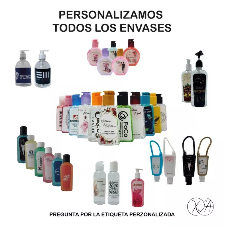 Pet Envase Para Gel Antibacterial 30 Ml Paquete Con 50