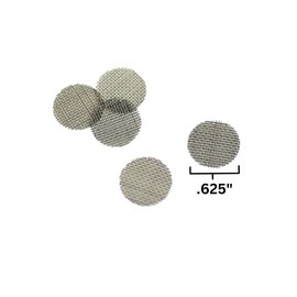 SnowTree - Titanium Screens 0.625" Diameter - Replacement Screens for Your Glass Pieces - Titanium Metal Mesh for Superior Strength & Safety – Higher Heat Resistance (100)
