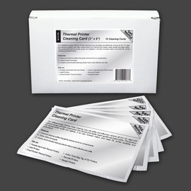 Thermal Printer Cleaning Card featuring Waffletechnology (3"/76mm) - 15 Cards