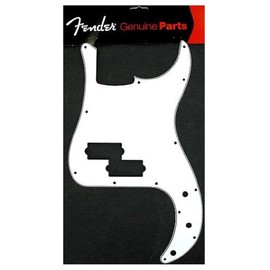 Fender Precision Bass Pickguard, 13 Hole, White, 3-Ply