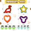 Elfkitwang Sandwich Cutter and Sealer Set,Dinosaur&Heart&Star Sandwich Bread Cookie Cutters