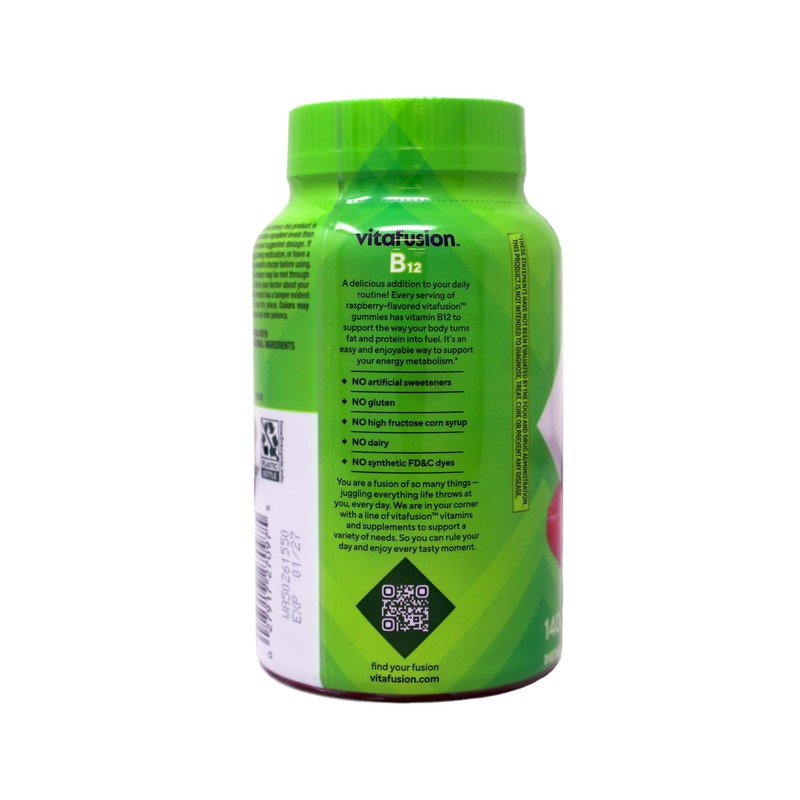 Vitafusion B-12 1000mcg Gummy 140 Count (Pack of 2)