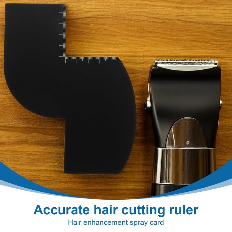 LQIOACU S Shaped Ruler for Men Haircuts Beard Comb for