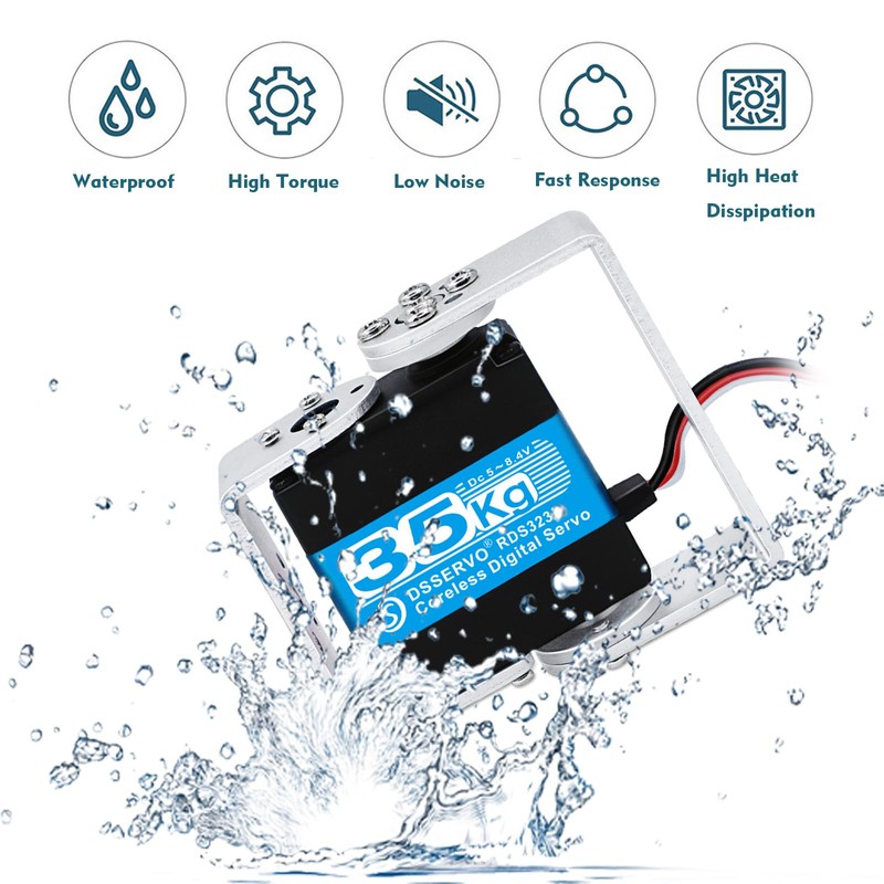 ANNIMOS 35KG Robot Servo Coreless Motor High Torque Stainless Steel