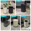 YOJIA 2.3/9L Gallon Metal Trash Can with Lid,Black,Light Luxury,Elegant Garbage