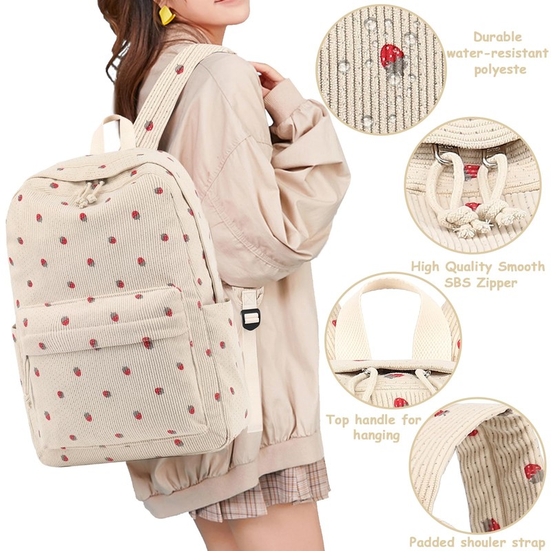 Bluboon School Backpack Teens Girls Boys Kids School Book Bags