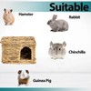 HERCOCCI Extra Large Grass House for Rabbit, Foldable & Comfortable