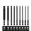 KEWAYO 9PC Hex Bit Set Magnetic Impact Driver Bits, S2