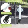 AMGSH 2" Spring Loaded Gate Caster, 2 PCS 2-1/2" Heavy