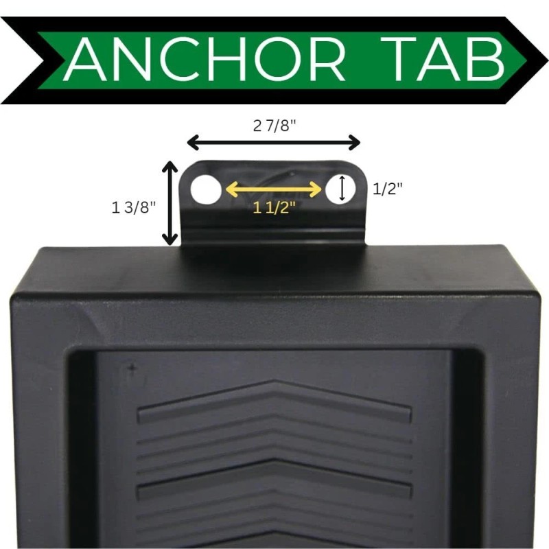 Master Mark BLACK Splash Block Decorative Gutter Downspout Extension Splashguard