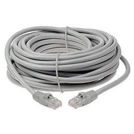 100ft Cat 6 Unshielded (UTP) Ethernet Network Crossover Cable - Gray