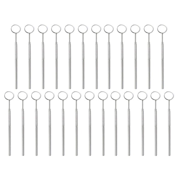 AAProTools 100pcs Dental Mouth Oral Teeth Mirrors Shiny Handle with