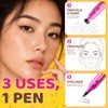 Dual-Ended Freckle Pen, Sponge Stamp & Precision Tip,Mousy Brown 02