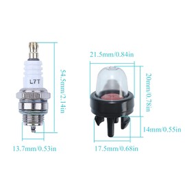 Atunee 455 Air Filter Tune Up Kit for Husqvarna 455 Rancher 455E 460 461 Chainsaw with Fuel Filter Spark Plug Fuel Line