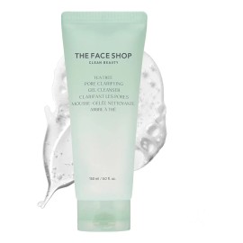 The Face Shop Tea Tree - Limpiador Facial Coreano| Gel Clarificador de Poros Anti-Acné | Con AHA, BHA, PHA y Extracto de Árbol de Té para Control de Sebo | Skincare K-Beauty