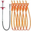 LONGGUI 25Inch Hair Drain Clog Remover Tool(6Pcs), 24Inch Drain Cleaner