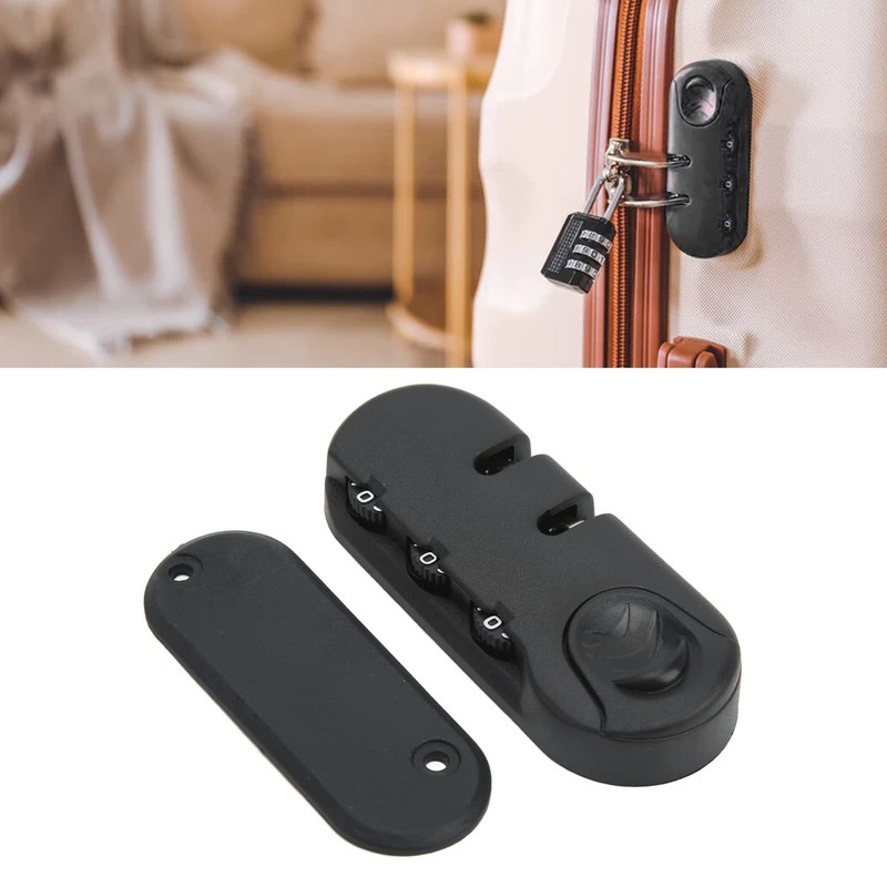 Drfeify Luggage Lock, 3 Digit Zinc Alloy Lock Plastic Frosted